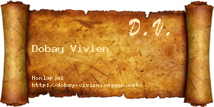 Dobay Vivien névjegykártya